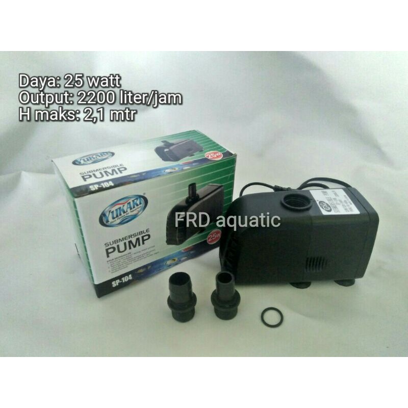 Yukari sp 104 sp-104 pompa air aquarium hidroponik aquaponik kolam ikan