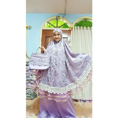 Promo Mukena Cinderella | Mukena Brukat Terbaru 2021 Cocok Untuk Mahar Nikah