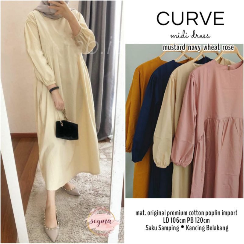 Curve Midi Dress By Seyma