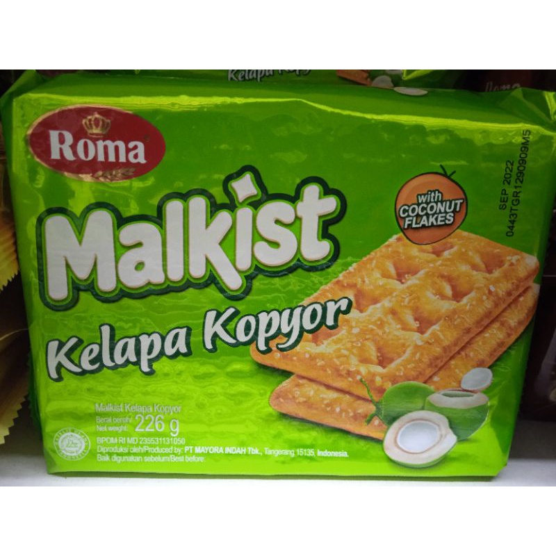 

Roma Malkist Kelapa Kopyor 200 Gram