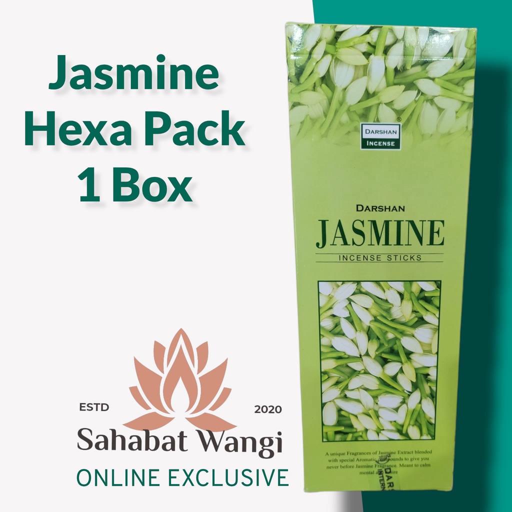 Dupa India Darshan Jasmine Hexa Short ( 6 Pack)