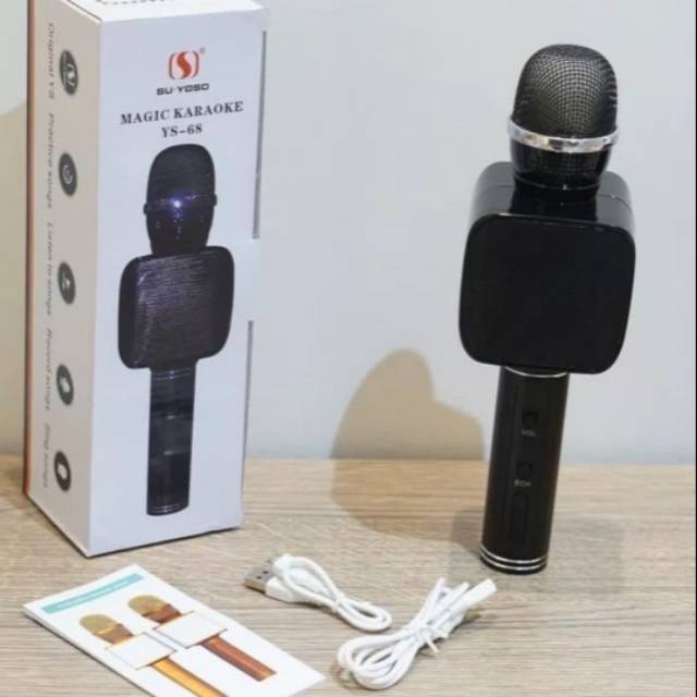 Mic Bluetooth Karaoke YS68 Mix Ys 68 ORIGINAL Smule Microphone Karauke