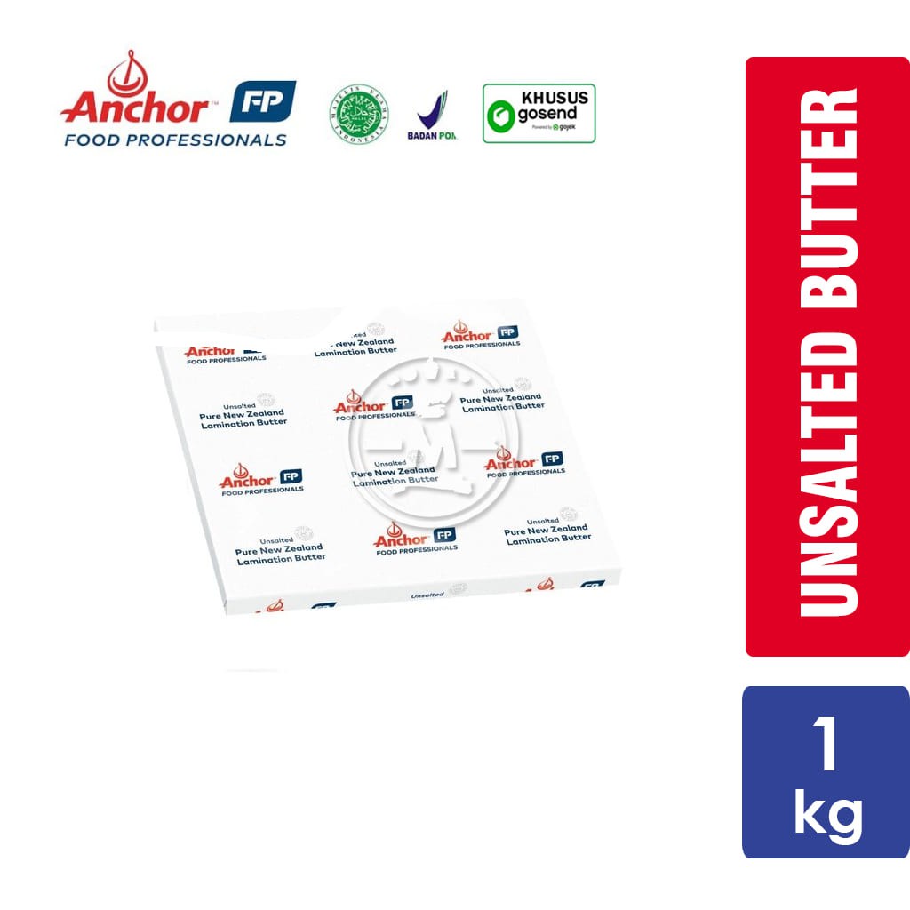 

Anchor Unsalted Butter Sheet [1 kg] KHUSUS GOSEND