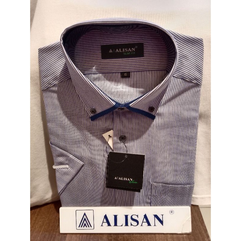 Kemeja Motif ALISAN Lengan pendek