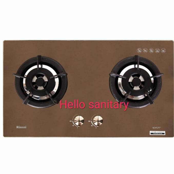 Kompor Tanam Rinnai Kaca Rb 2 Gh C Cf/Kompor Tanam Rinnai Rb 2 Gh C Cf Ordershayy