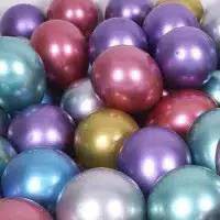 [Harga / 20 pcs] Balon Latex Metalik Chrome / Metalic Ballon Chrome / balon foil /  balon glossy / balon ulang tahun warna warni