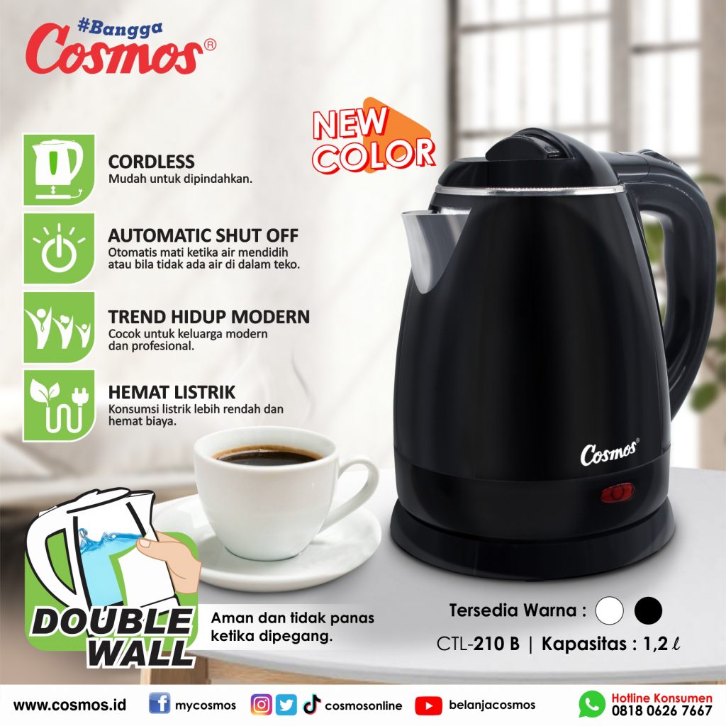 Cosmos Electric Kettle CTL-210 Teko Listrik CTL210