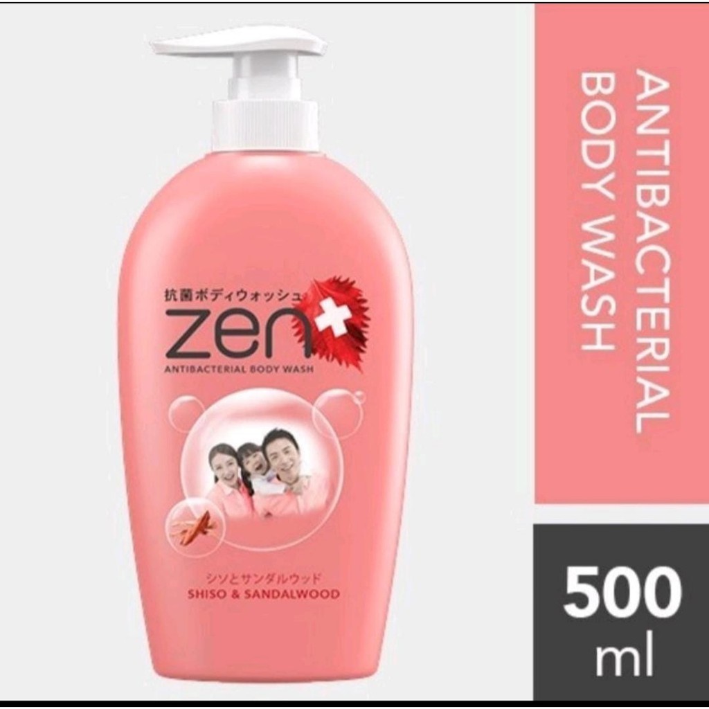 Zen Body Wash Pump 500ml / Zen Sabun Mandi Cair Botol 500ml - Zen Sabun Antibacterial