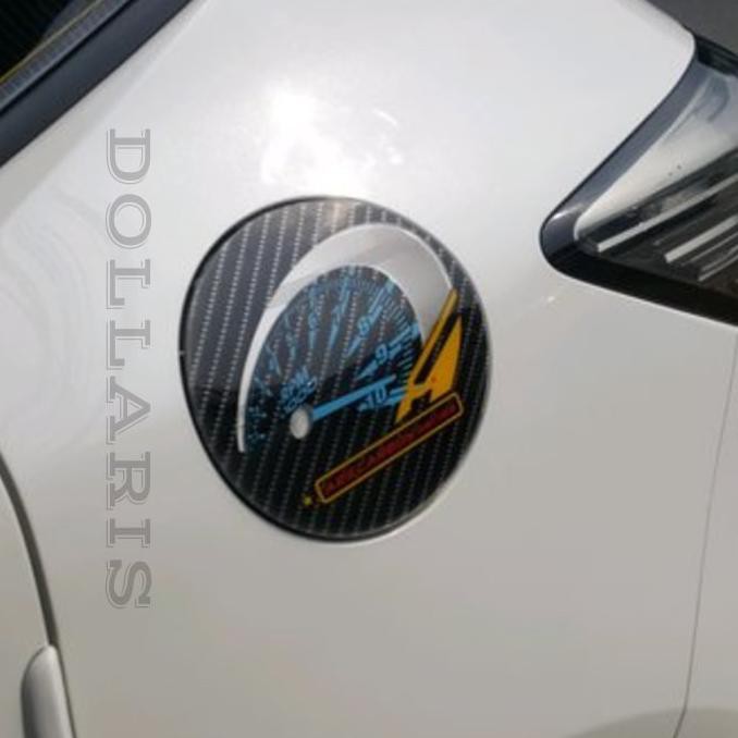AKSESORIS MOBIL DRS 217 COVER TANK 3D CARBON MOTIF HONDA HRV .MERK RF