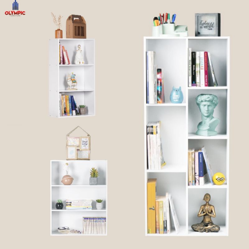 OLYMPIC RAK SERBAGUNA / RSG PUTIH / RAK BUKU PUTIH