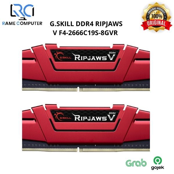 RAM MEMORI G.Skill Ripjaws V DDR4 8GB 8GBx1 2666 MHz - F4-2666C19S-8GVR