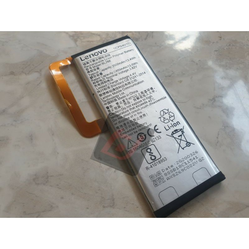 Baterai batere battery original Zuk z2 BL268