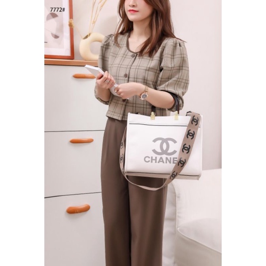 TAS CHANEL CC 2WAY HAND TOTE BAG 7772