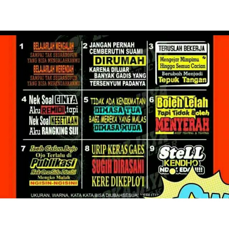 

stiker kata