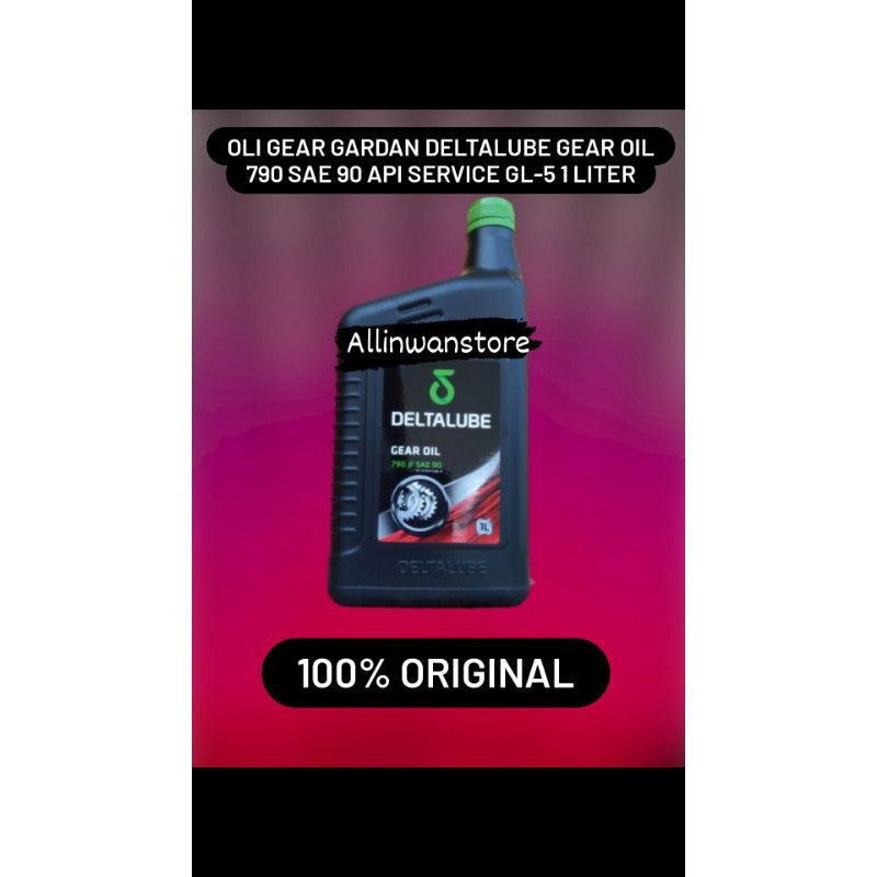 Oli Gear Gardan Deltalube Gear Oil 790 Sae 90 API Service GL-5 1 Liter 100% ORIGINAL