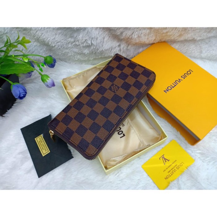 Dompet Wanita LV import Free Box - Damier Limited