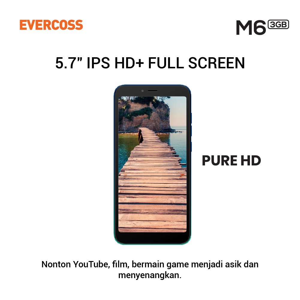 EVERCOSS M6 RAM 3GB Internal 16GB Garansi Resmi-7