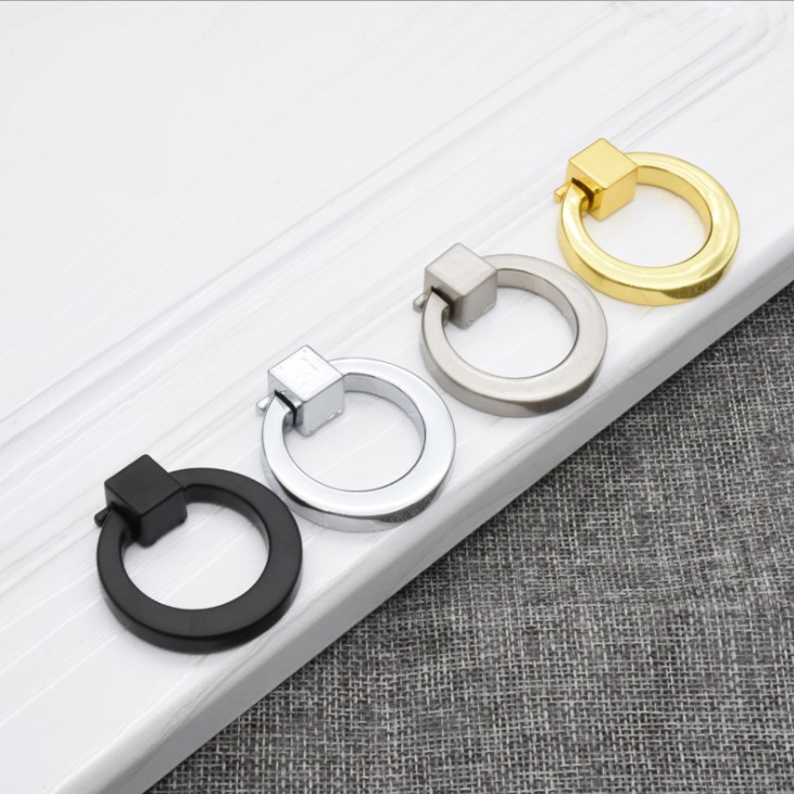 Ring Handle Knob Tarika   n Laci Cincin Hitam Black Emas Gold