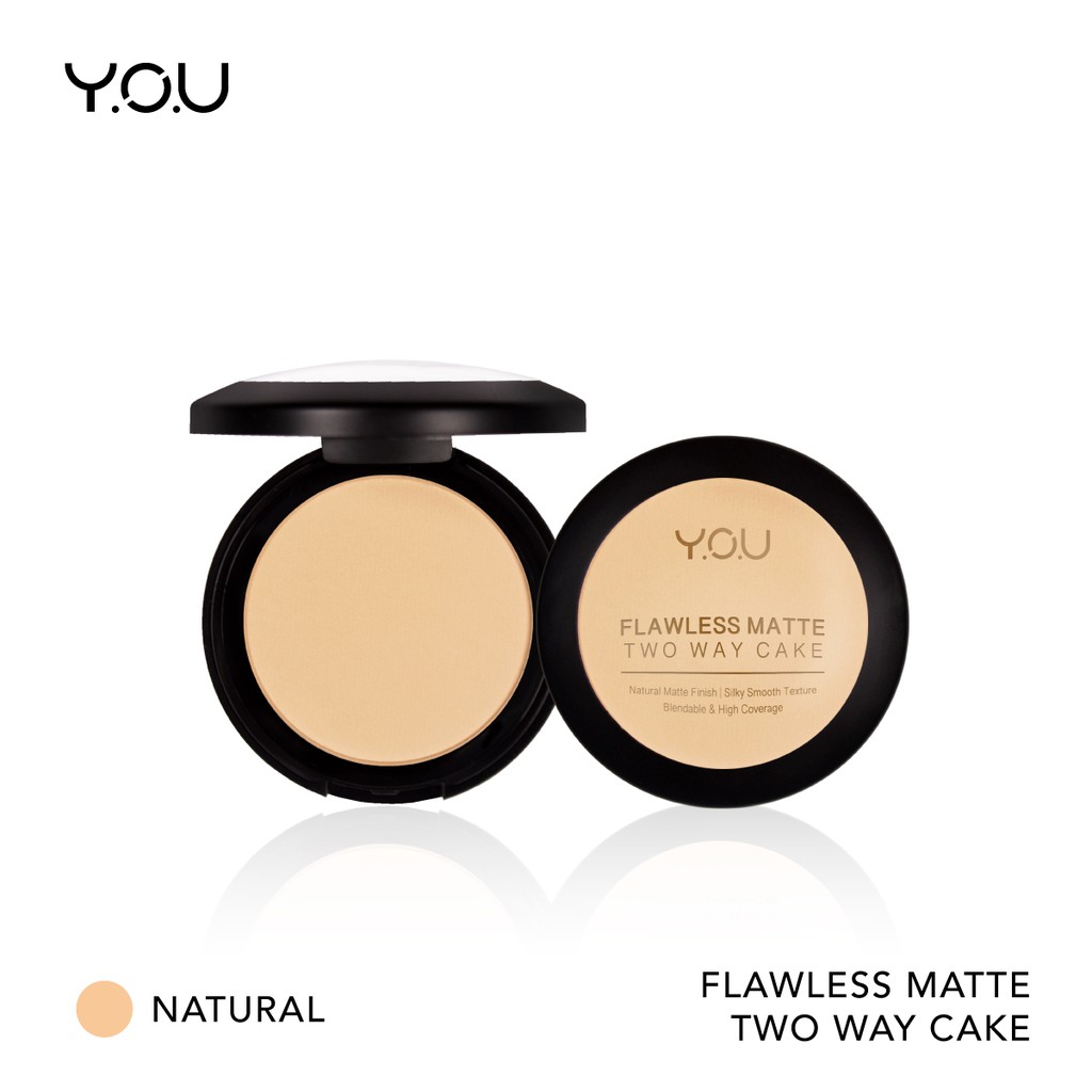 YOU Basic Collection Flawless Matte Two Way Cake | Shopee  