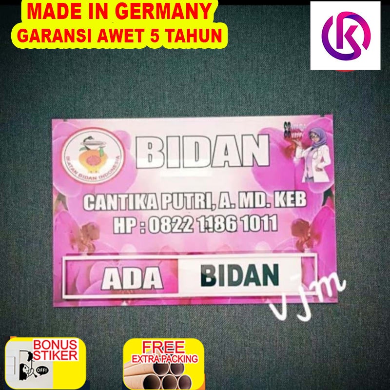 

Promo Acrylic Papan bidan motif (30x20)