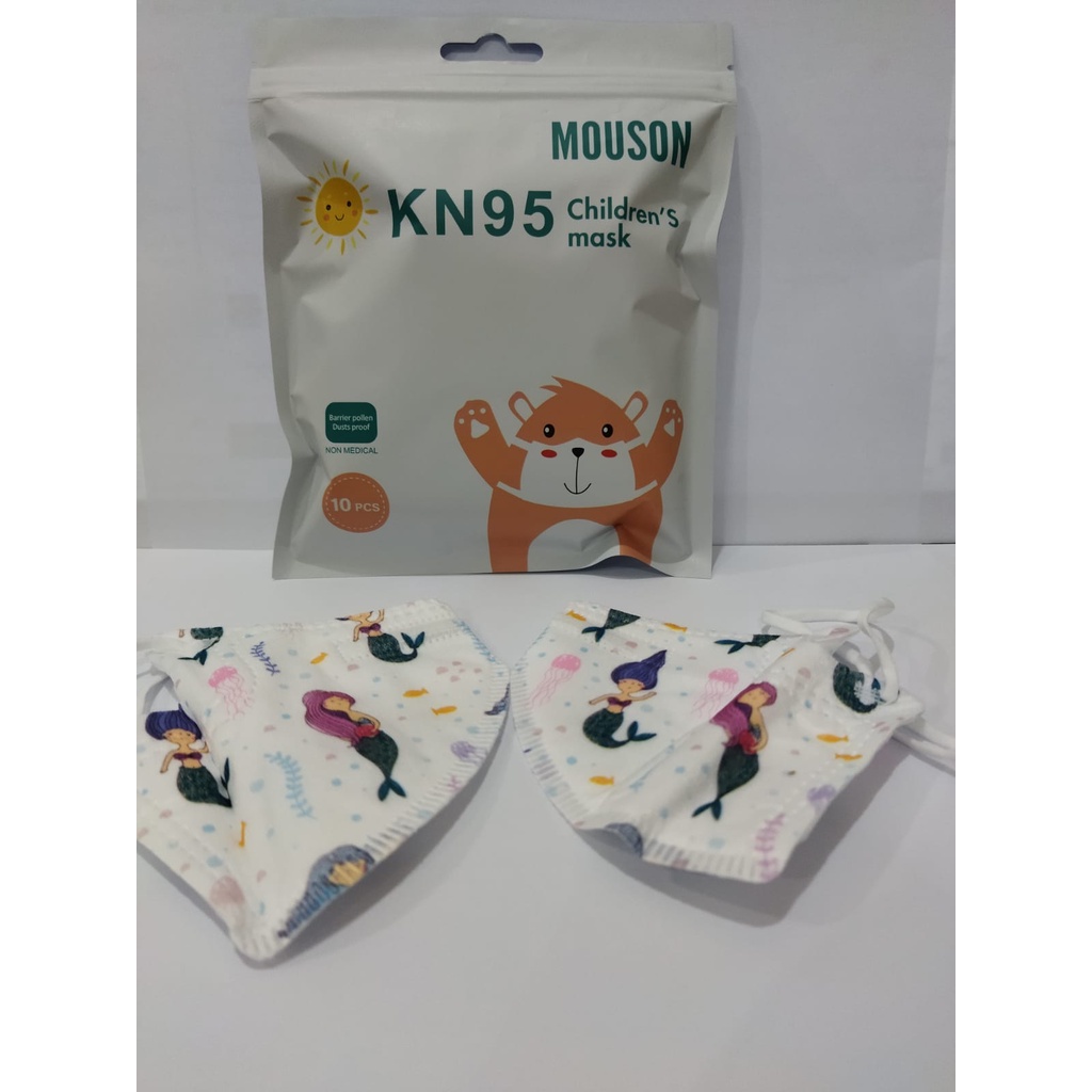 [MH] Masker Kn95 Anak Mouson 3Ply Protecrive 10Pcs Mask