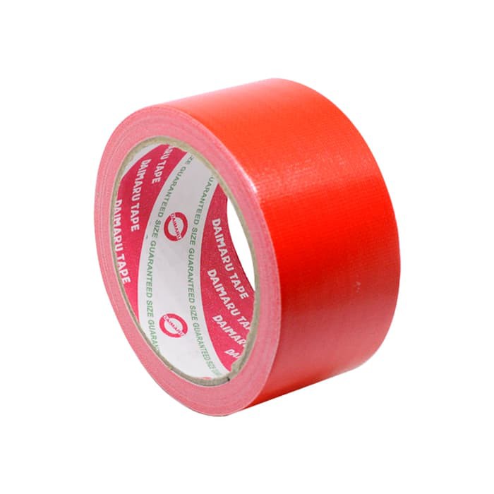 

Cloth Tape Daimaru warna merah 48 mm x 12 m Lakban kain besar