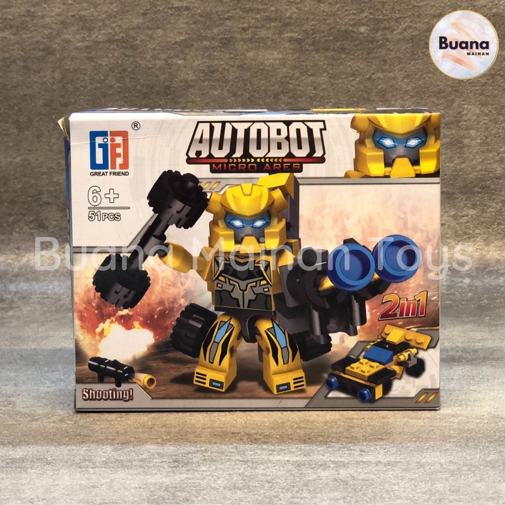 BRICKS GREAT FRIEND AUTOBOT 4 IN 1 MODEL BUMBLE BEE TRANSFORMER