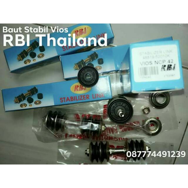 2 pcs Baut Link Stabilizer Stabiliser Vios Gen 1 Th 2003 2004 2004 2005 2006 RBI Original Thailand