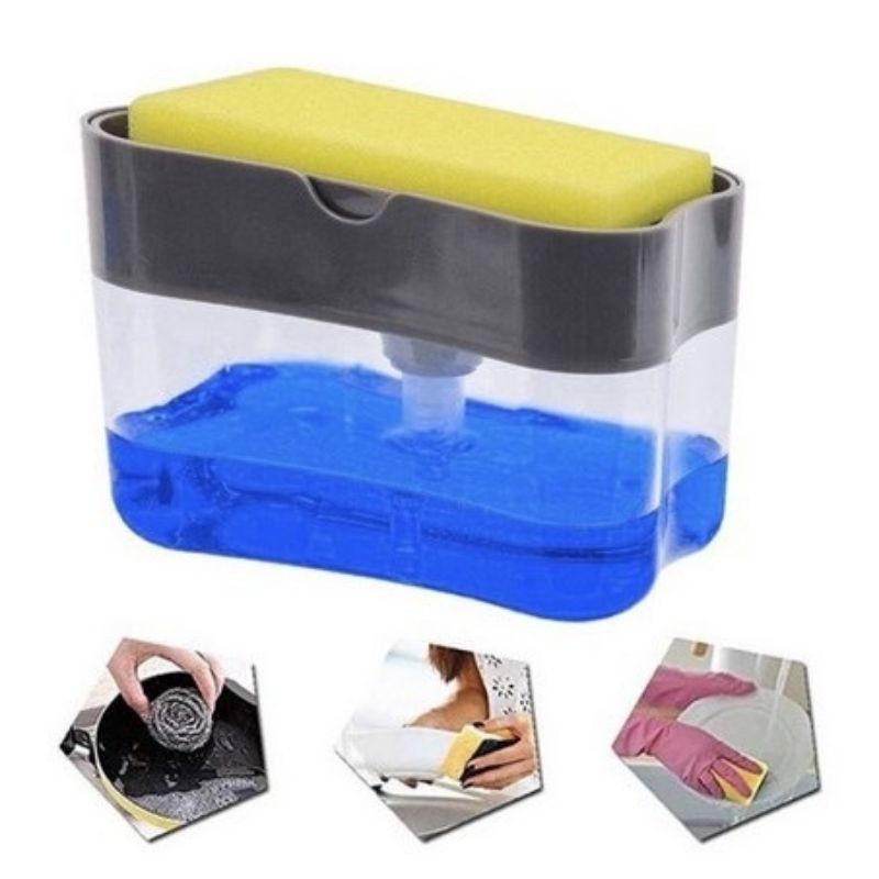 DISPENSER SABUN CUCI PIRING BUSA SPONGE HOLDER SPONS CUCI DISPENSER SABUN UNTUK DAPUR SOAP PUMP HOLDER SPONS SPONGE CUCI KOTAK SABUN TERMURAH