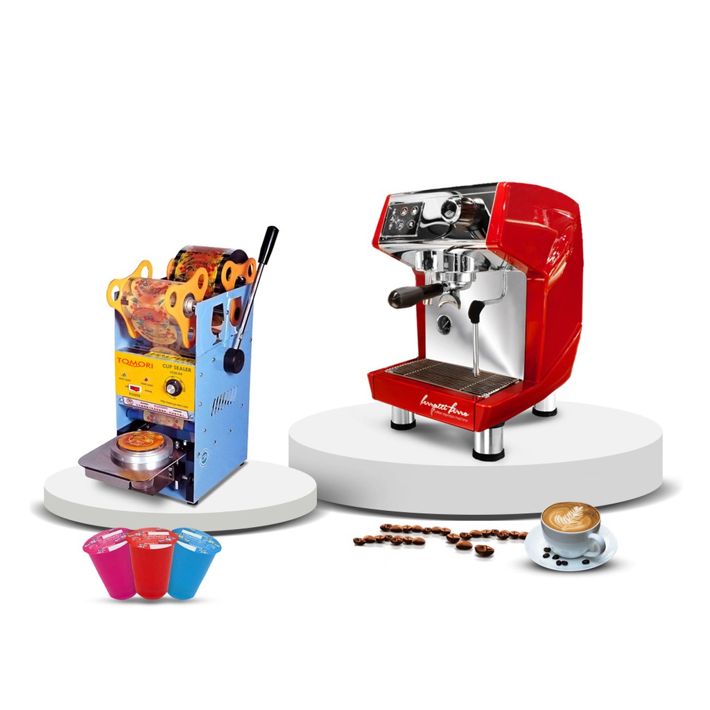 Paket Mesin Kopi Espresso Machine Cup - 16