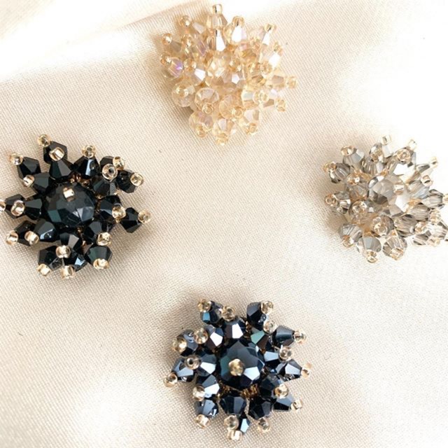 Payet Bunga 3D Kristal/ Payet Kristal Kalina (per pc)