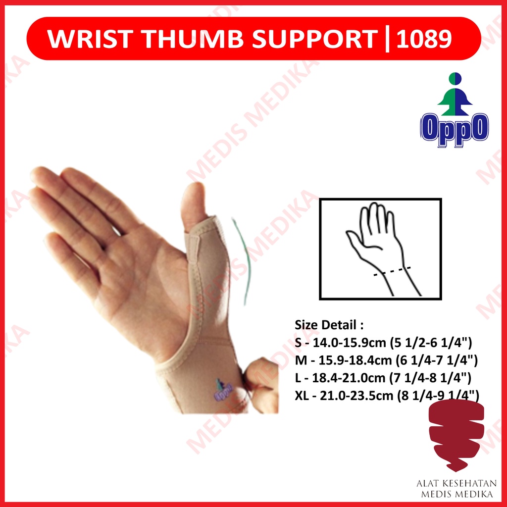 Oppo Wrist Thume Support 1089 Dekker Penyangga Pergelangan Tangan