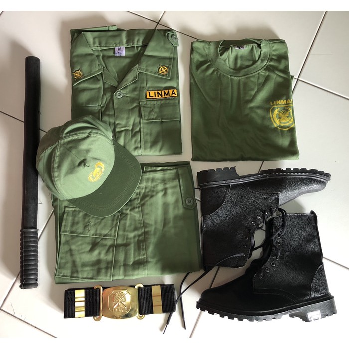 Baju Hansip Full Set Stelan Seragam Hansip Full set