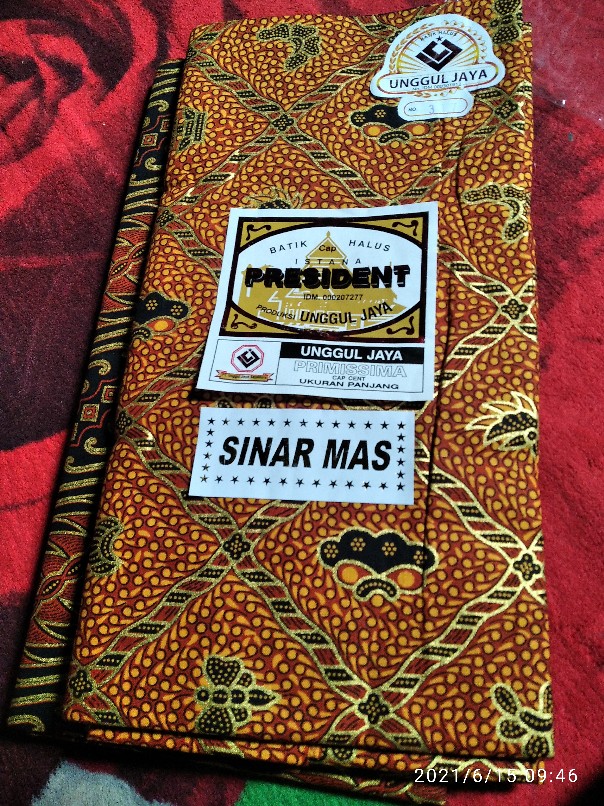 Kain Batik Solo Jarik Prodo H. Santoso Istana President Motif Sidomukti Katun Premium Original