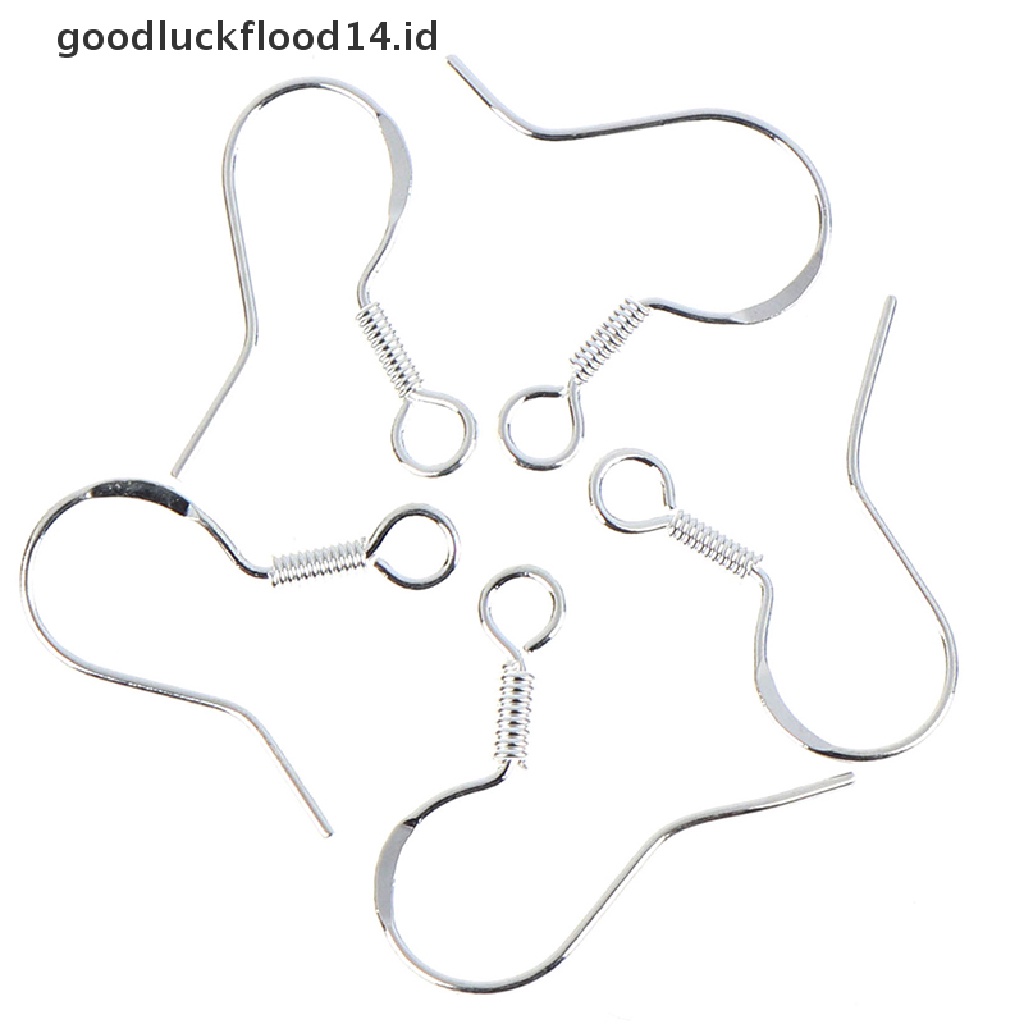 [OOID] 50PCs 925 Sterling Silver DIY Earring Hooks Ball Jewelry Accessory Ear Wire ID