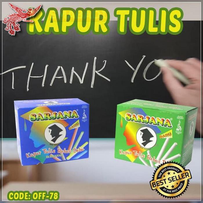 

COD - BEST BLACKBOARD CHALK - KAPUR TULIS PUTIH DAN WARNA ISI 50 BATANG OFF-78 - FCO