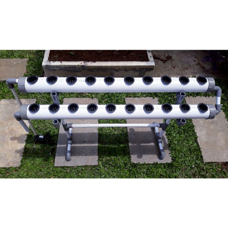 Paket Lengkap Instalasi Hidroponik Set Mini 2,5 Inchi WICK NFT DFT