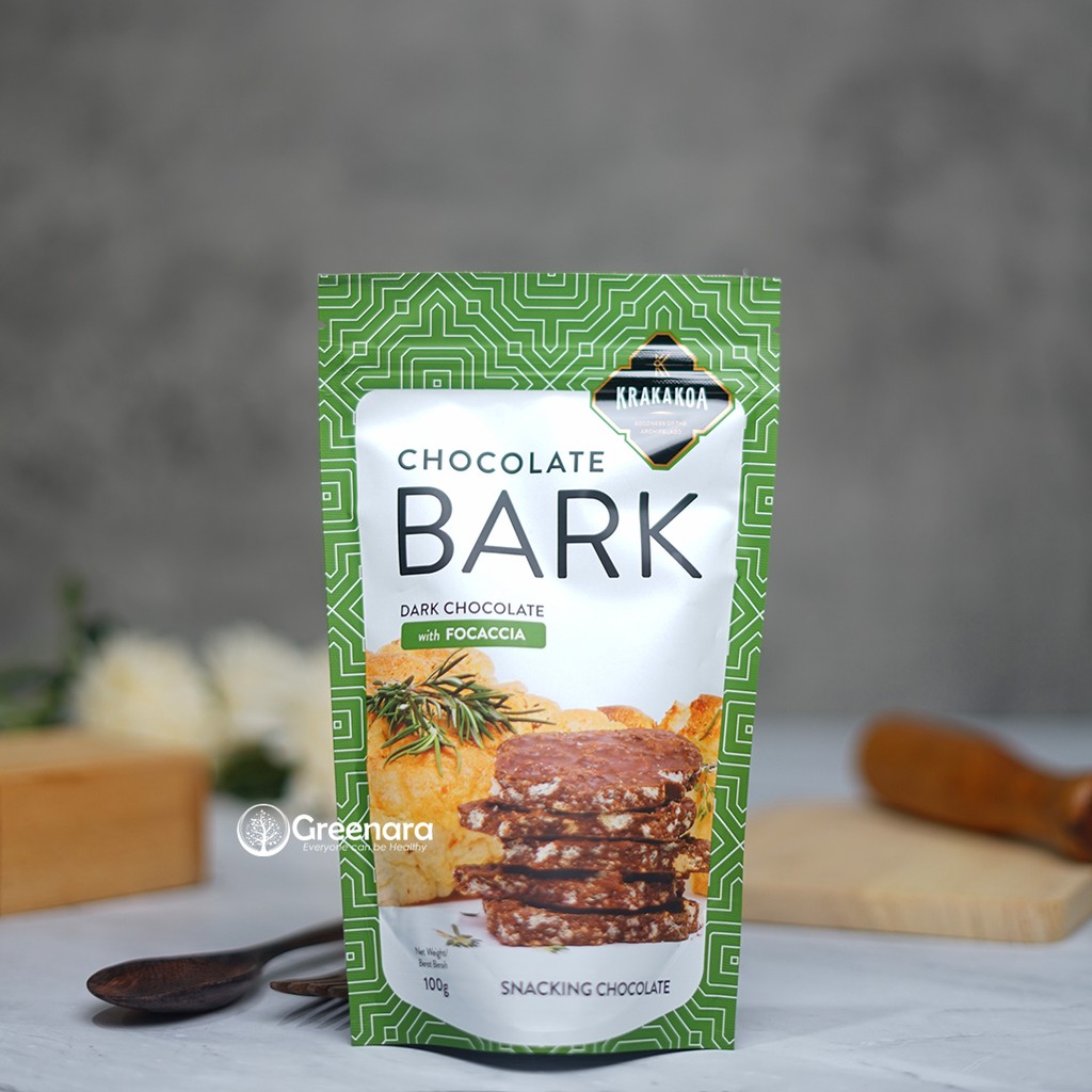 

Alsiha Sehat Alami Organik Cemilan Makanan Snack Chocolate Bark Dark Chocolate with Focaccia