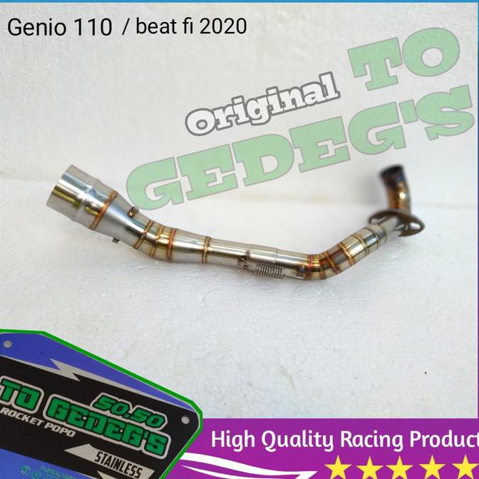 pipa leher knalpot beat fi 2020 genio COD