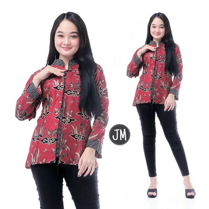 BATIK COUPLE ATASAN WANITA ATASAN PRIA blus batik