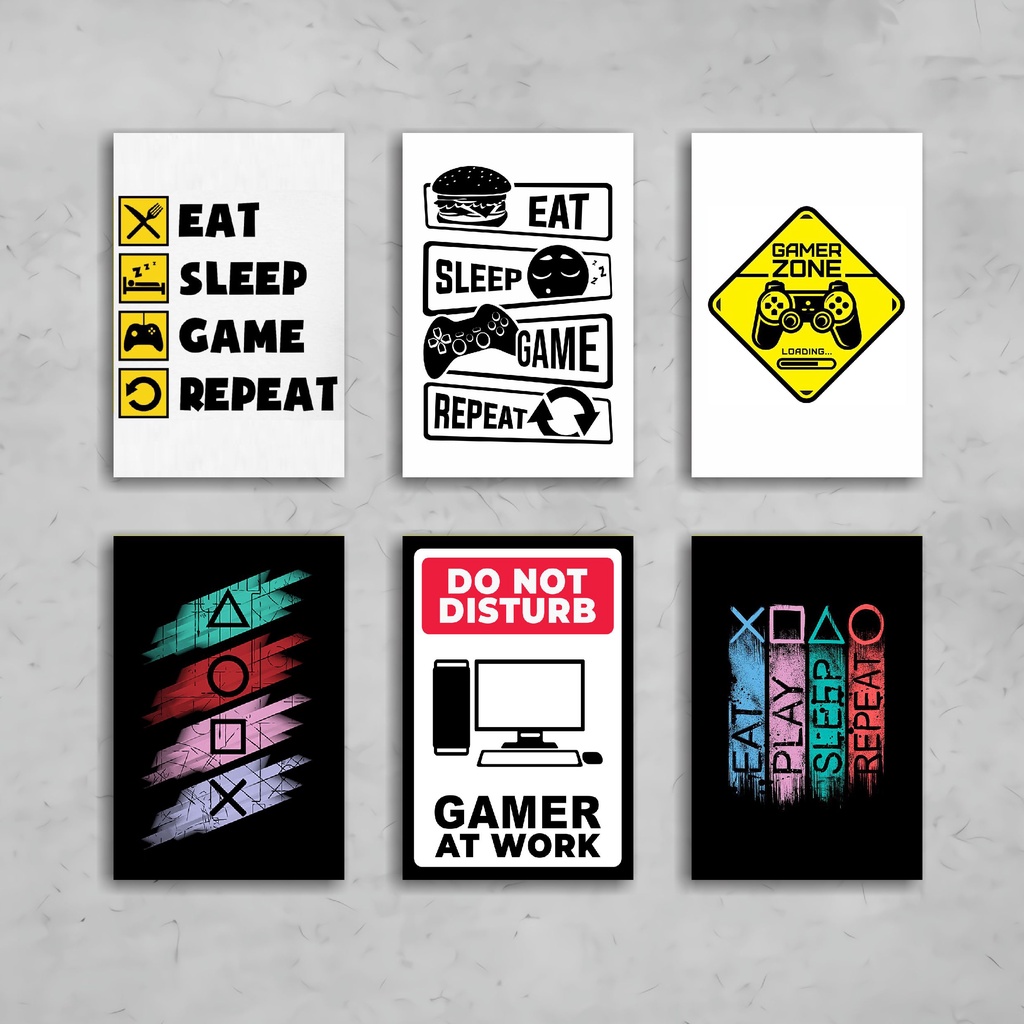 WALL DECOR POSTER HIASAN DINDING GAME GAMERS DEKORASI PAJANGAN AESTHETIC