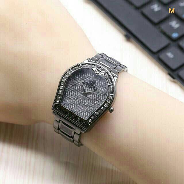 Jam Tangan Cantik Aigner Stainless Black