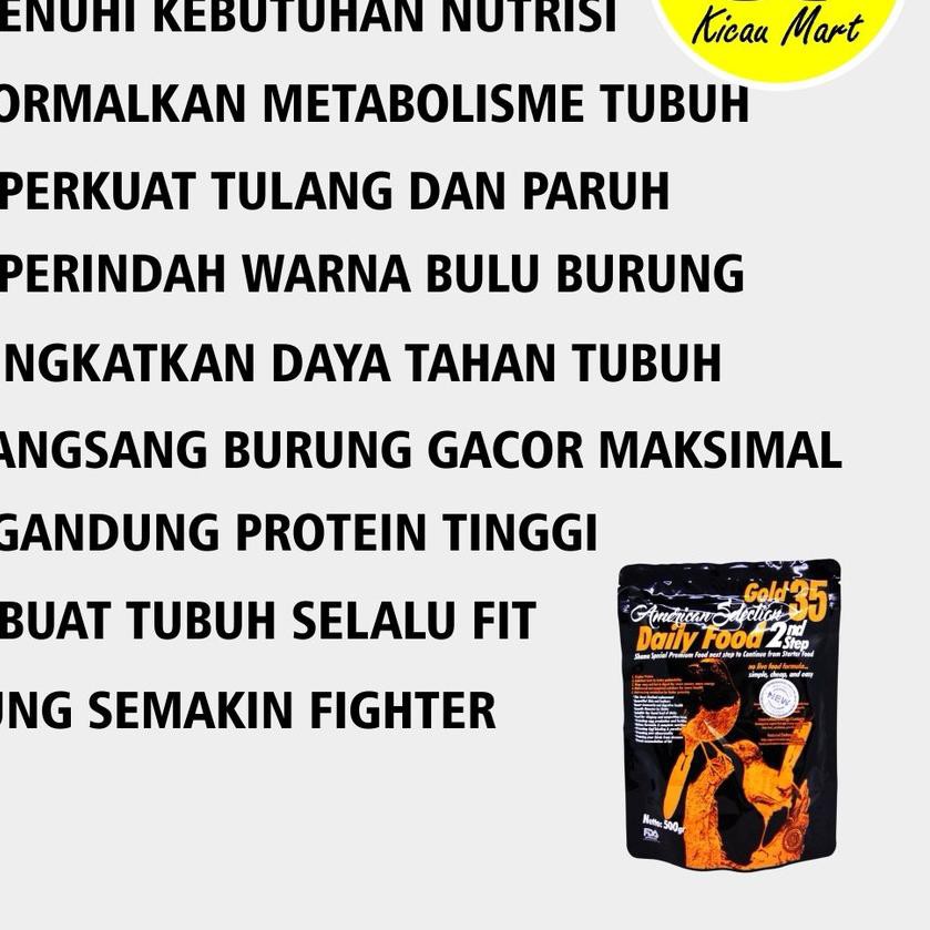 ♧ PAKAN MAKANAN HARIAN BURUNG MURAI VOER PUR IMPORT AMERICAN SELECTION AMS 2 ND DAILY  FOOD 250 GRAM