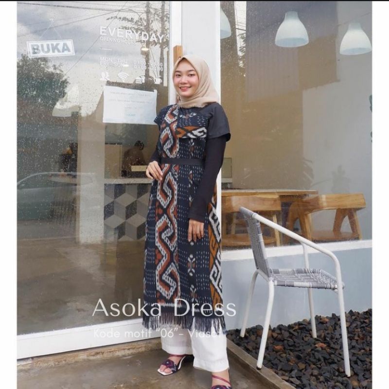 ( READY STOK ) DRES ASOKA Couple Tenun Baju Kondangan