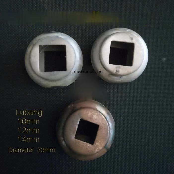 AKSESORIES ORNAMEN PAGAR BESI CINCIN BULAT 14MM GENTONG