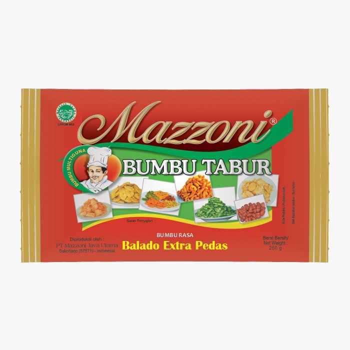 

Bumbu Tabur Mazzoni Balado Extra Pedas 250 Gram