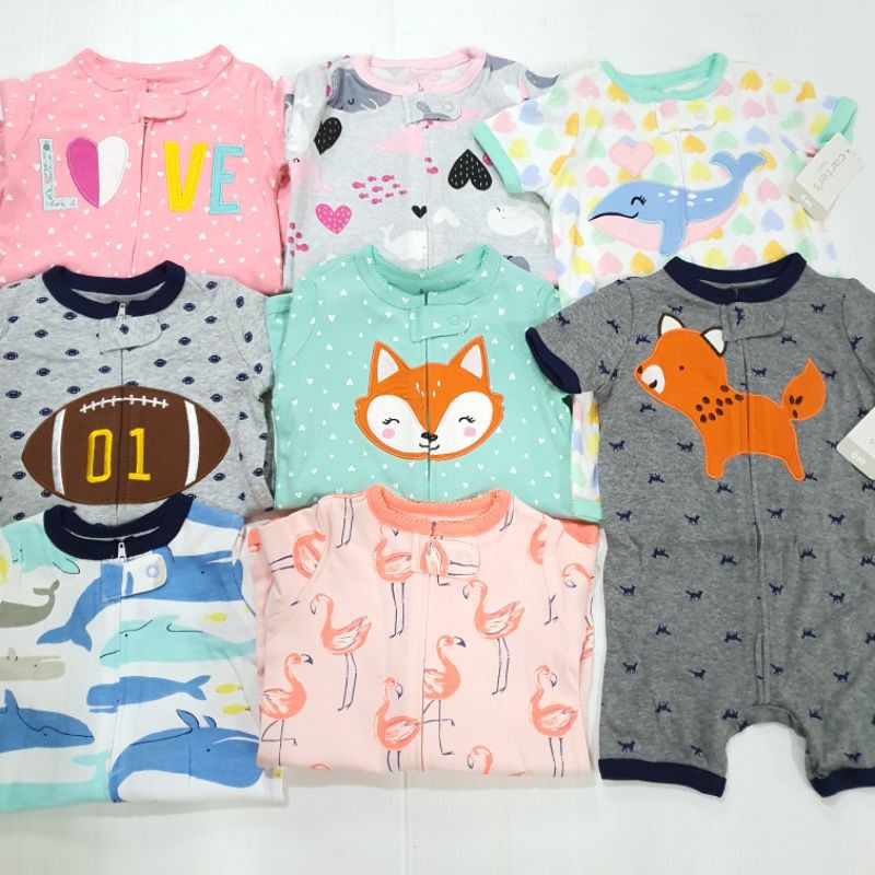 Original Single Zipper Romper/Romper Bayi/Baju Bayi