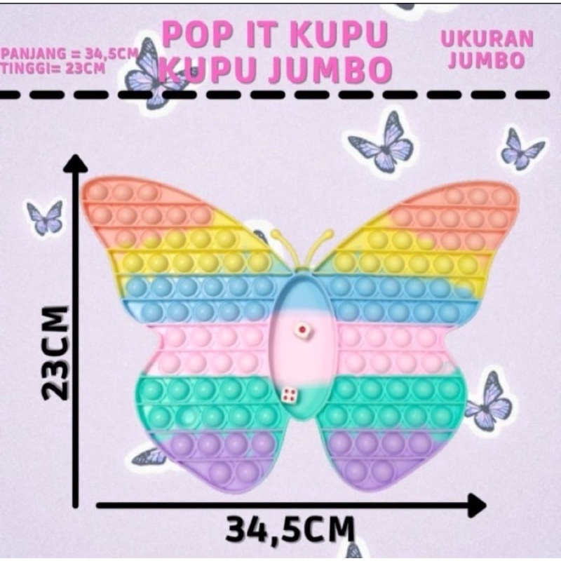 Mainan Anak Pop IT JUMBO dengan Dadu - Pop IT Besar