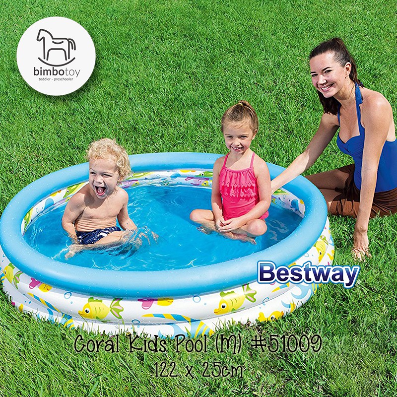 Bimbozone - Bestway Kolam Renang Coral Pool Kids Baby Pool Princess Mickey 51008 51009 51004 91018