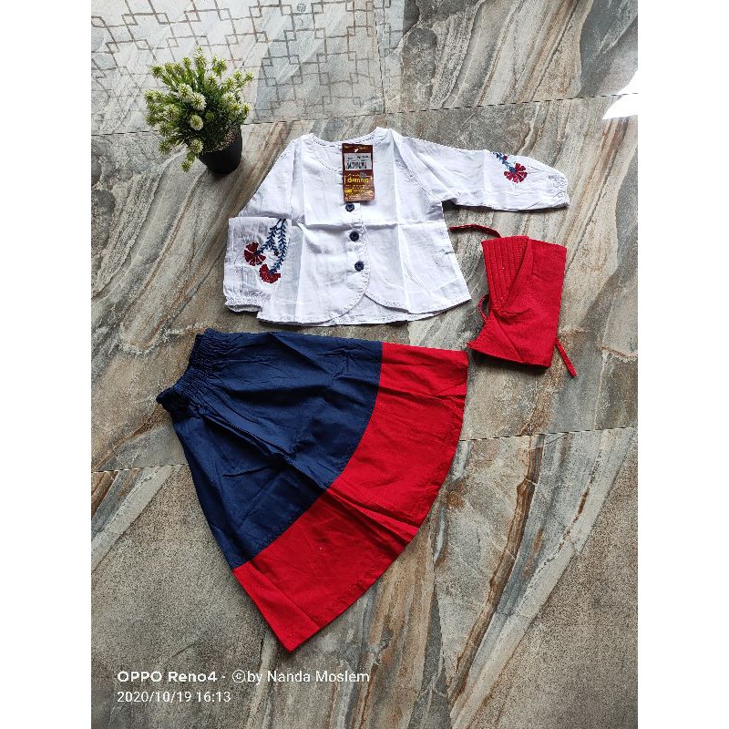 Setelan Rok Anak Dannis size -0 & 0 D boho